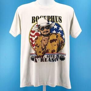 Hank Williams Jr Bocephus Fan Club tshirt 90s 1990s vintage
